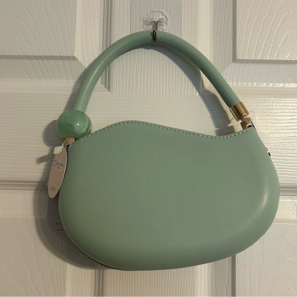 NWT Melie Bianco Vegan Leather Aqua Blue Small Hand Crossbody Bag - Picture 5 of 8
